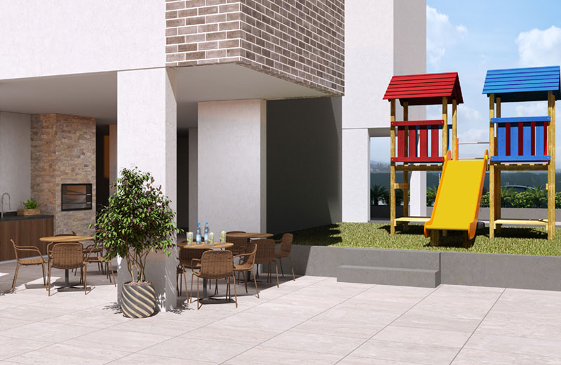Área Gourmet e Playground